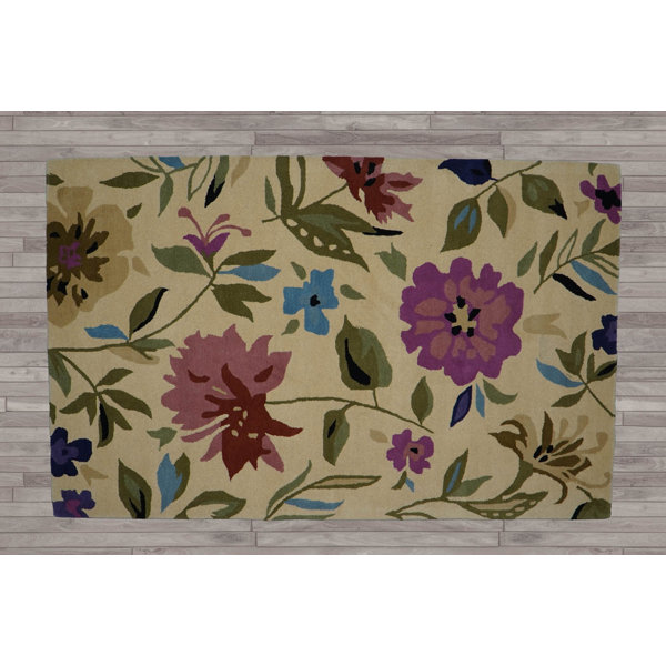 Winston Porter Multi Size Beige Hand Tufted Arts & Crafts/Mission